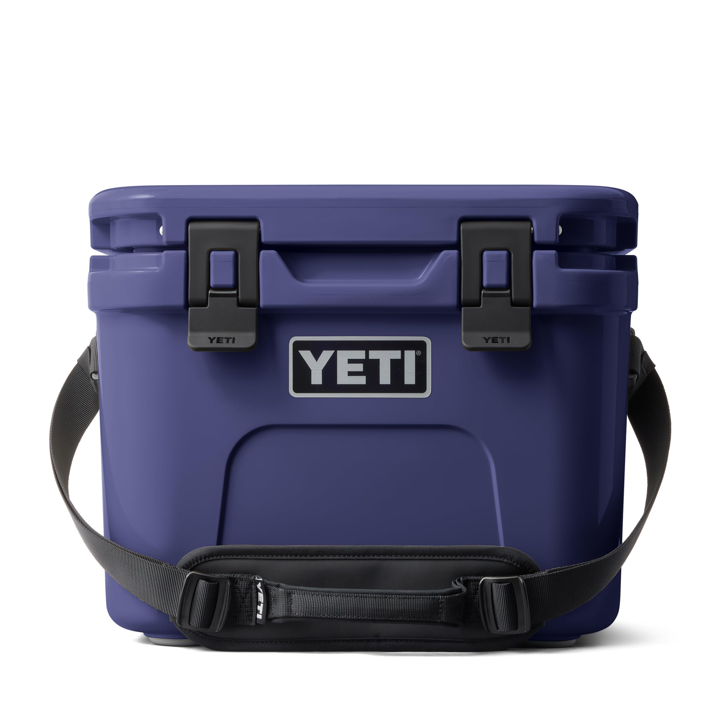 YETI Roadie 15 hard cooler in Moon Dust color with shoulder strap