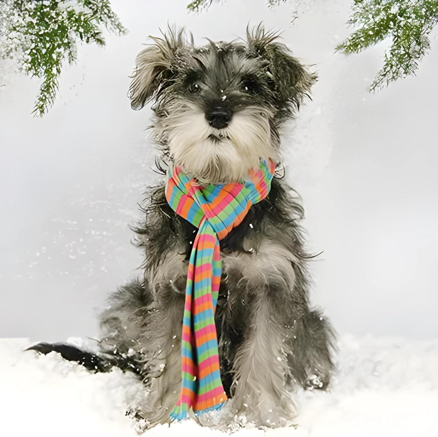 GBCC Charity Christmas Cards Box of 20 - Funny Festive Dogs in the Snow - Assorted Premium Greeting Cards Multipack with Envelopes - 10 Each of 2 Designs - Supporting UK Charities - Image 2