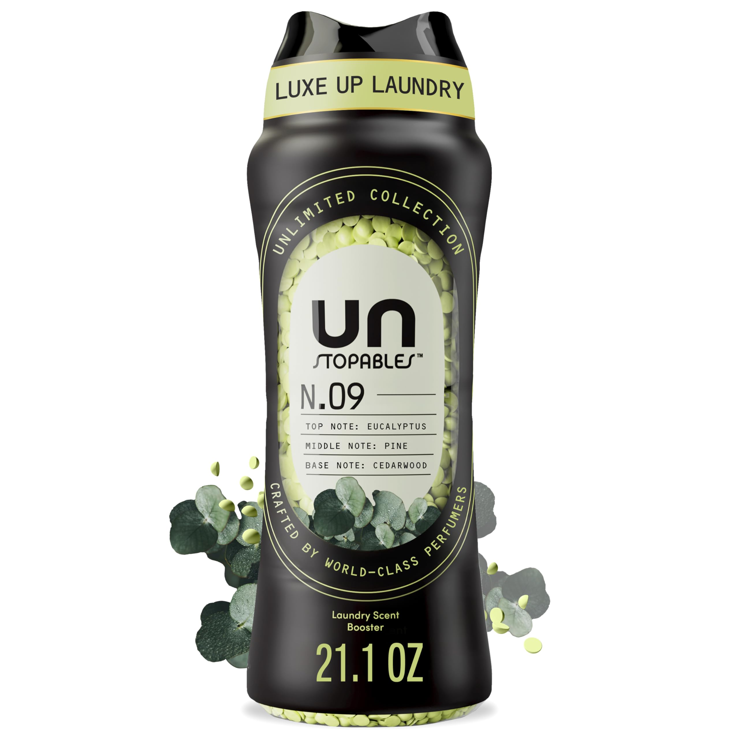 Downy Unstopables Unlimited Collection In-Wash Laundry Scent Booster Beads, No. 09, Fine Fragrance, Long-Lasting Fresh Scent Beads, 21.1 oz