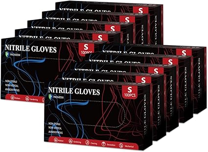 PROMEDIX P Nitrile Disposable Gloves,4mil-100 Count,Gloves Disposable Latex Free,Powder Free for Cooking,Household,Food safe
