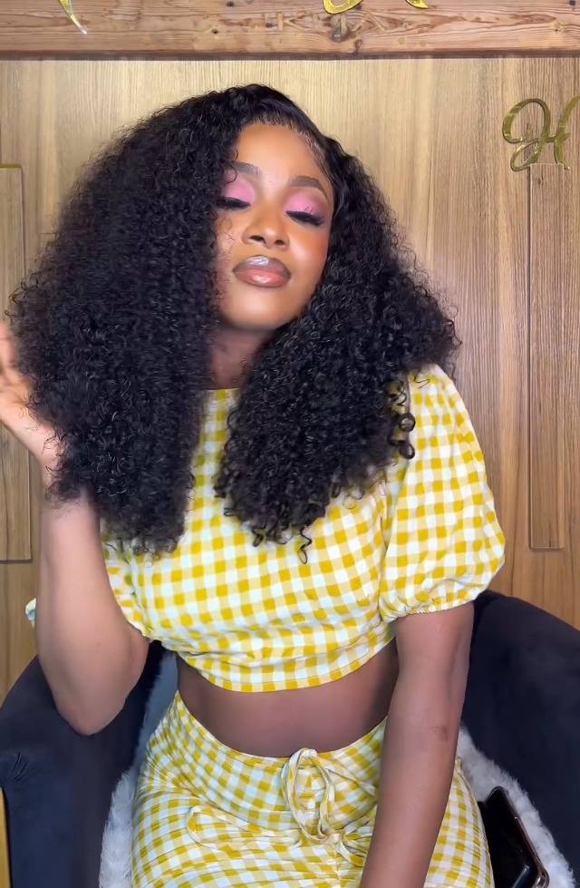 Amazon.com : Skouty 24 Inch Kinkycurly Wig Human Hair 13x4 
