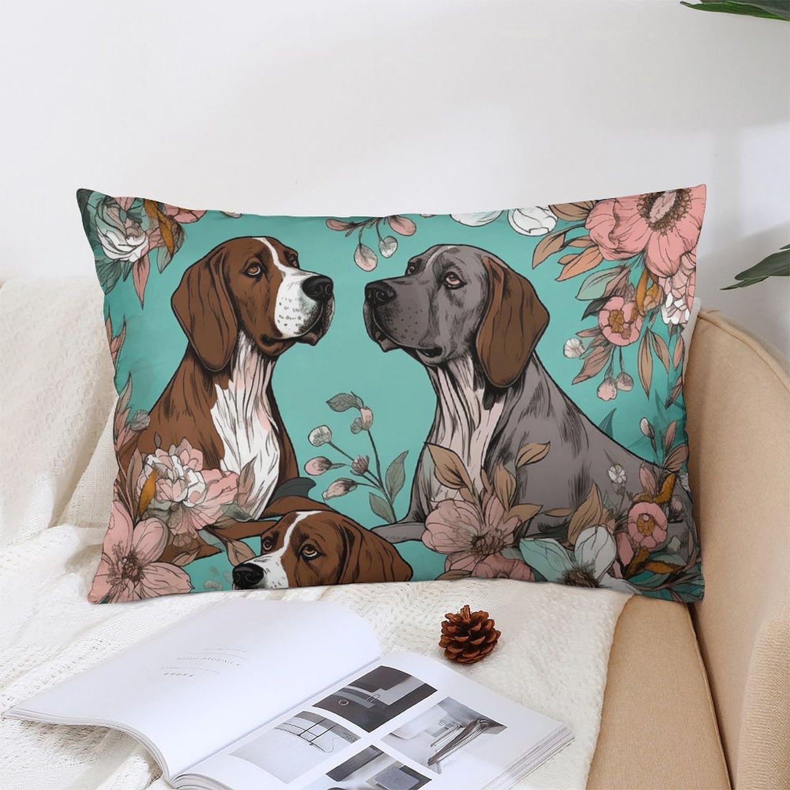 NTVOWPZO Decoration Throw Pillow Covers 12 "x20 Pillowcases Covers Animal Soft Pillowcases Modern Farmhouse Home Decor Sofa Cushions Covers for Couch Bed Living Room