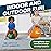 Flybar Hopper Ball for Kids, Inflatable Bouncy Ride-On Ball w/ Handle for Indoor & Outdoor Active Play, Includes Pump, Jump Ball Toy for Boys & Girls, Supports Up to 185 lbs, Ages 6+, 22-Inch, Medium