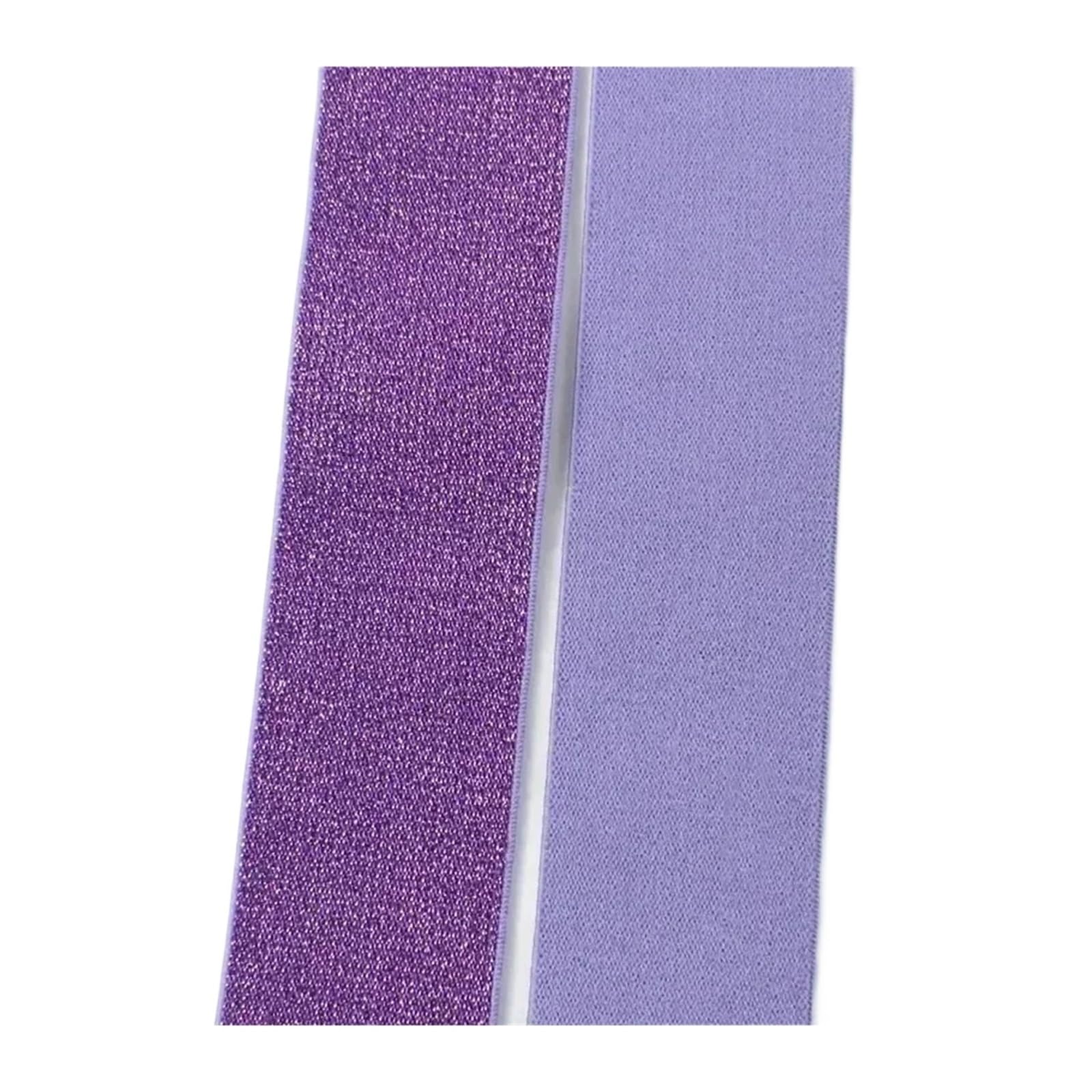2/5/10M nylonowa opaska elastyczna 25-50mm opaski gumowe do spodni chusta do paska odzieży pasek dekoracyjny taśma rozciągliwa DIY akcesoria do szycia(Purple,40mm)