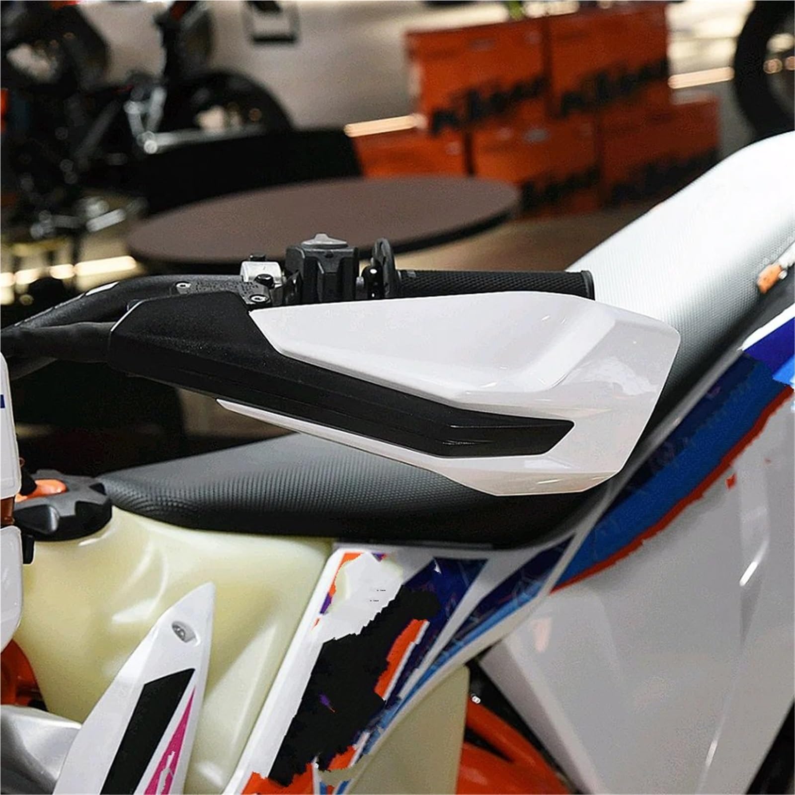 protección de Manos para Moto Compatible con K&TM EXC XCW 125-500 2014-2023 Accesorios de Motocicleta Dirt Pit Bike protección Mano(White)