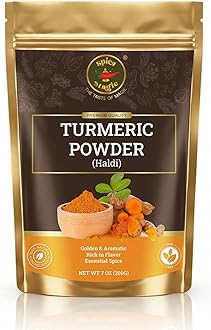 Spice Magic Turmeric Root Powder 7oz (200g) | Pure Ground Turmeric Root (curcuma) – for Curries, Soups, Teas, Masala & Golden Milk