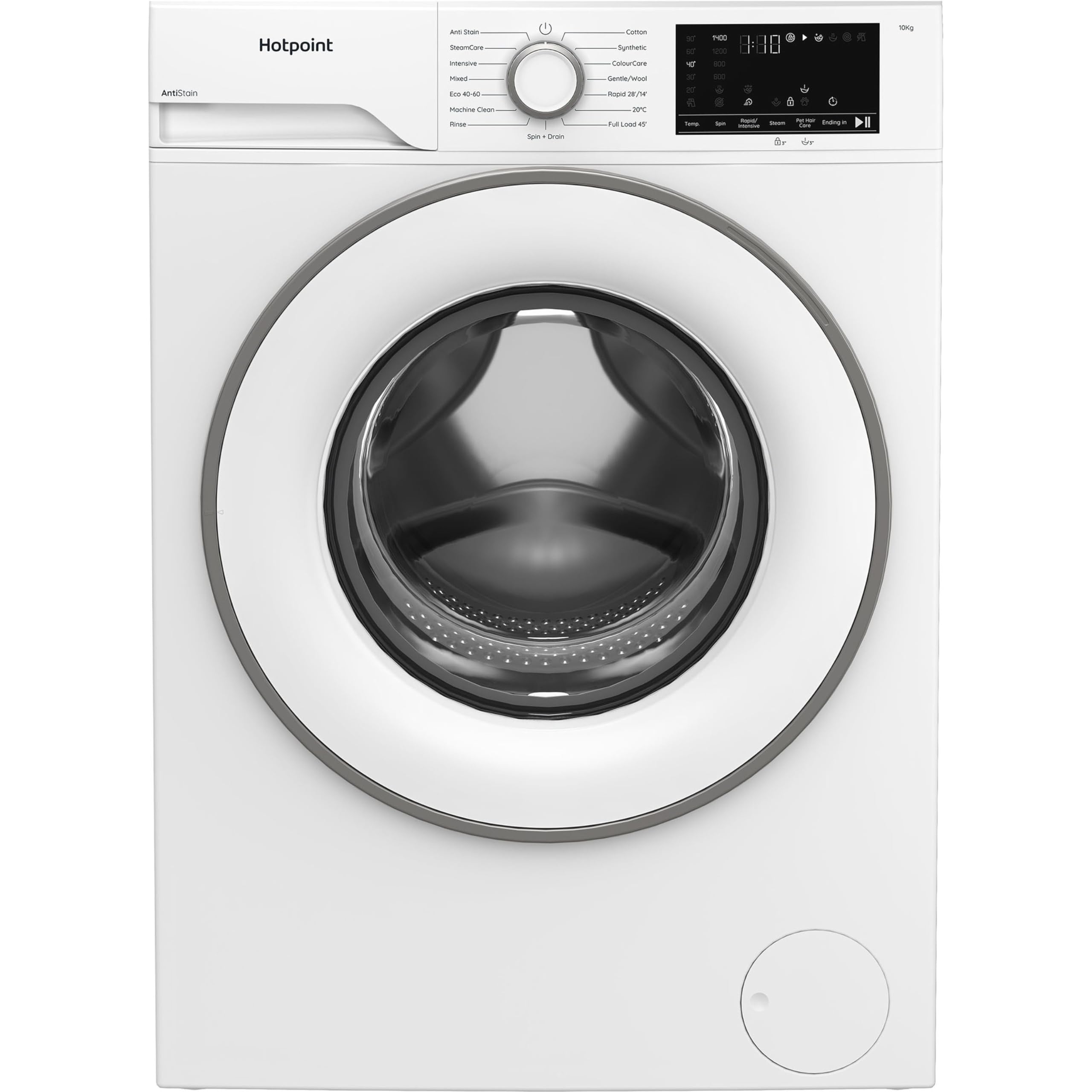 Hotpoint H 101 ANTI STAIN UK Anti-Stain 10kg Washing Machine with 1400 rpm - White - A Rated