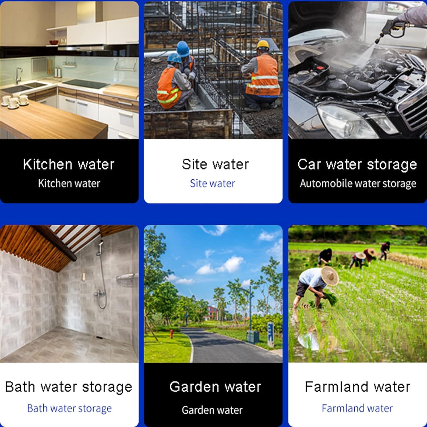 Contenitori d'Acqua Plastica Contenitori Stoccaggio dell'Acqua Utilizzati Campeggio All'aperto Serbatoio dell'Acqua Portatile Uso Domestico Serbatoio dell'Acqua Emergenza Uragano Escursionismo