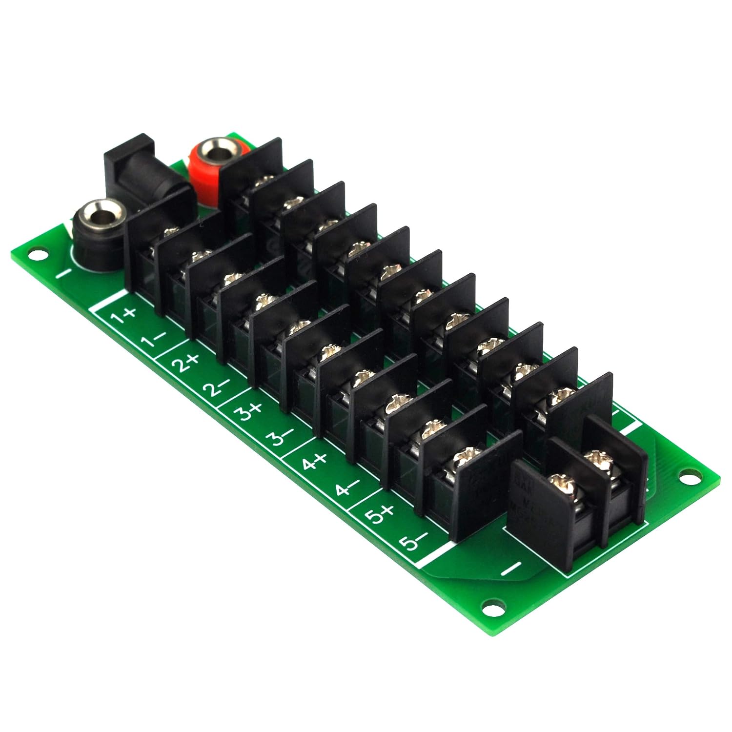 20Amp 2x10 Position Barrier Terminal Block Distribution Module for AC DC