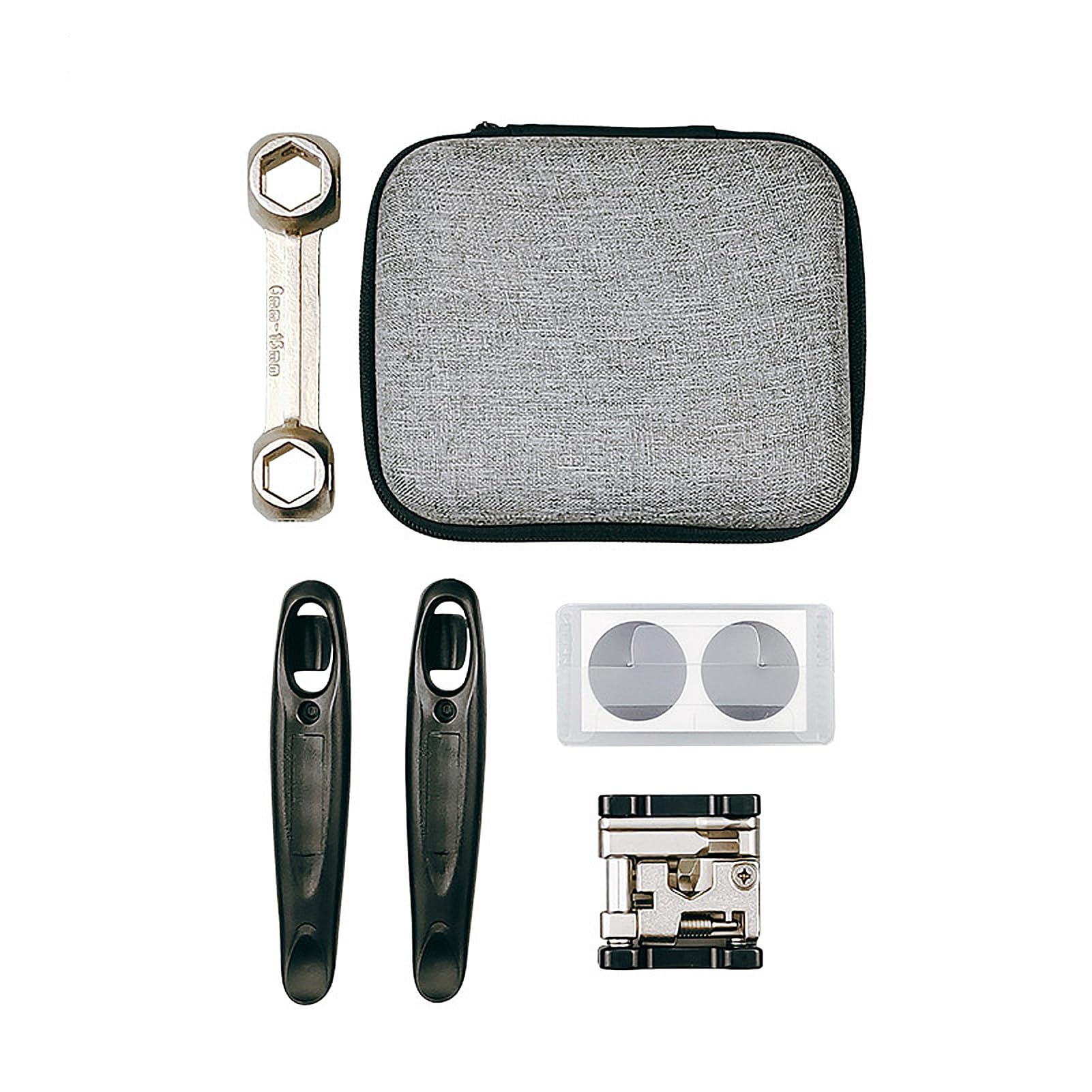 Kit di strumenti professionali per riparazione bici Strumenti di manutenzione multifunzione portatili per e mountain bike Riparazione pneumatici Taglio catena Fibbia magica (Bit 079 e)