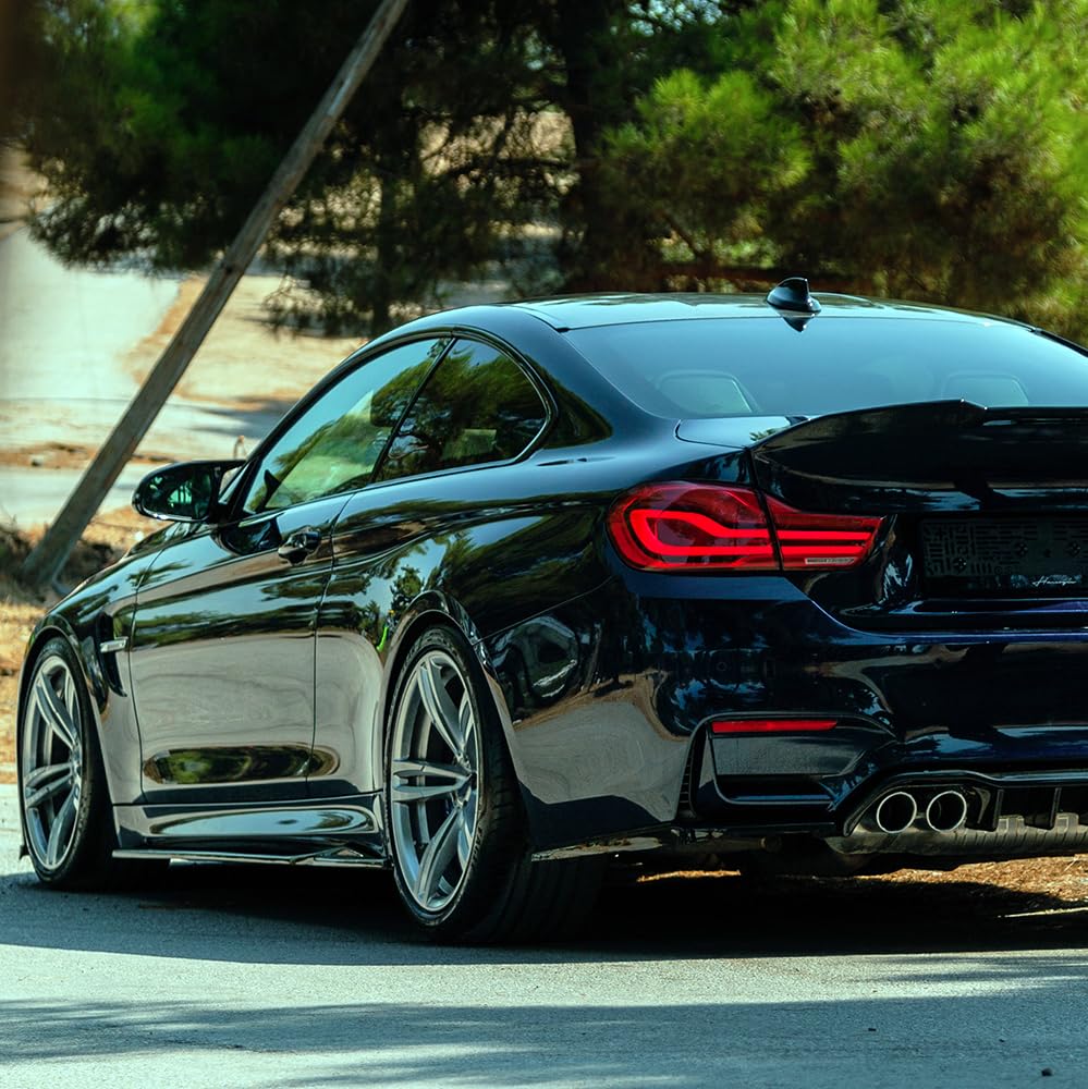 Seitenschweller kompatibel mit BMW M4 F82 2014 bis 2021 2 Tlg Schwarz Glänzend