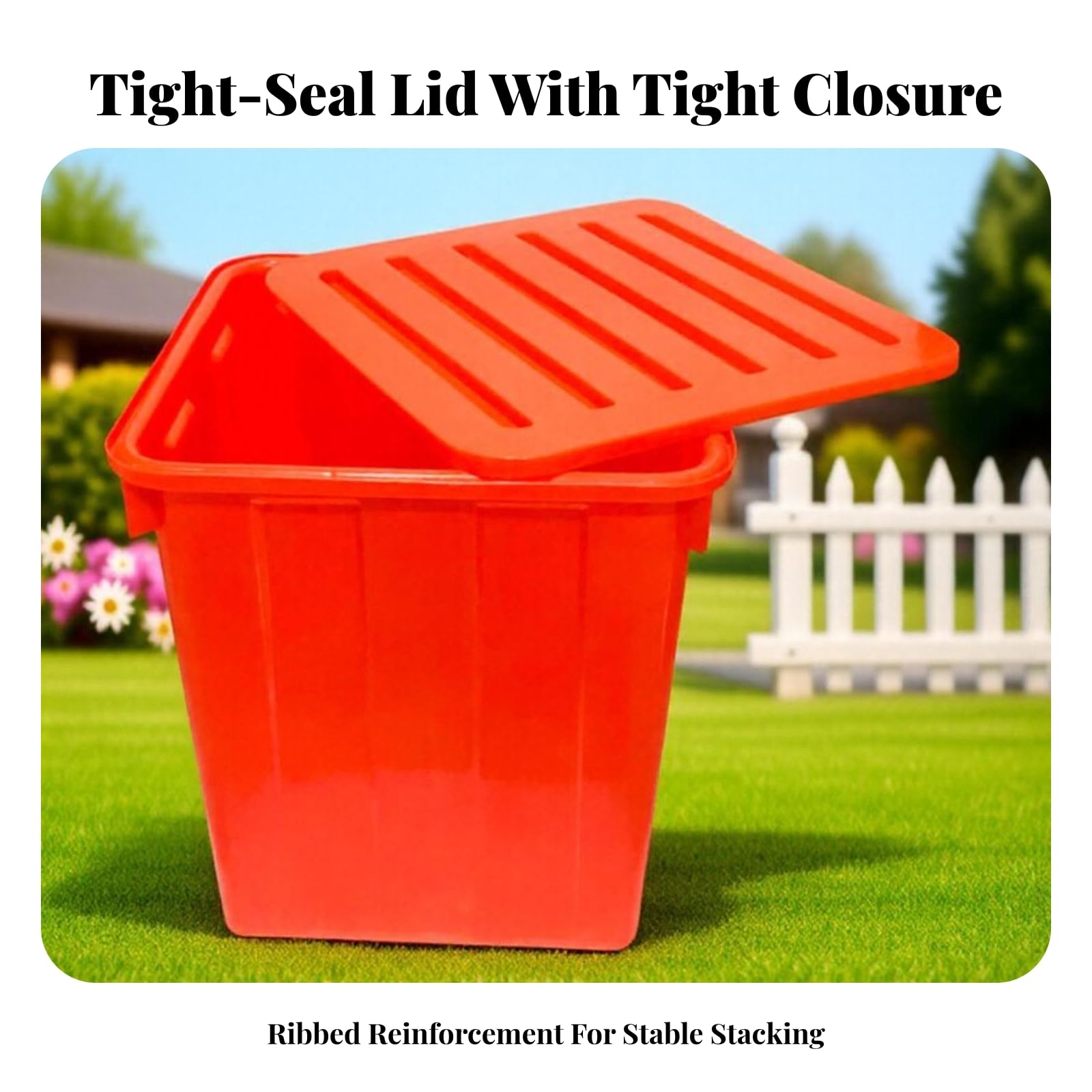 Boîte Rangement Cvercle | Empilable, Rangement Cvercle, Pratique, pr Garage,