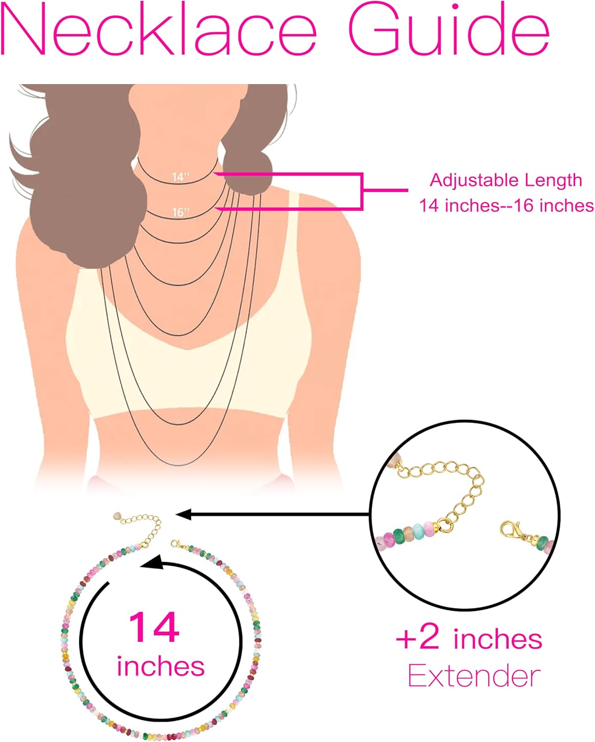 Heishi Style Gemstones/Natural Pearls Beaded Choker Necklace for Women, Handmade Jewelry Gifts for Her - Image 4