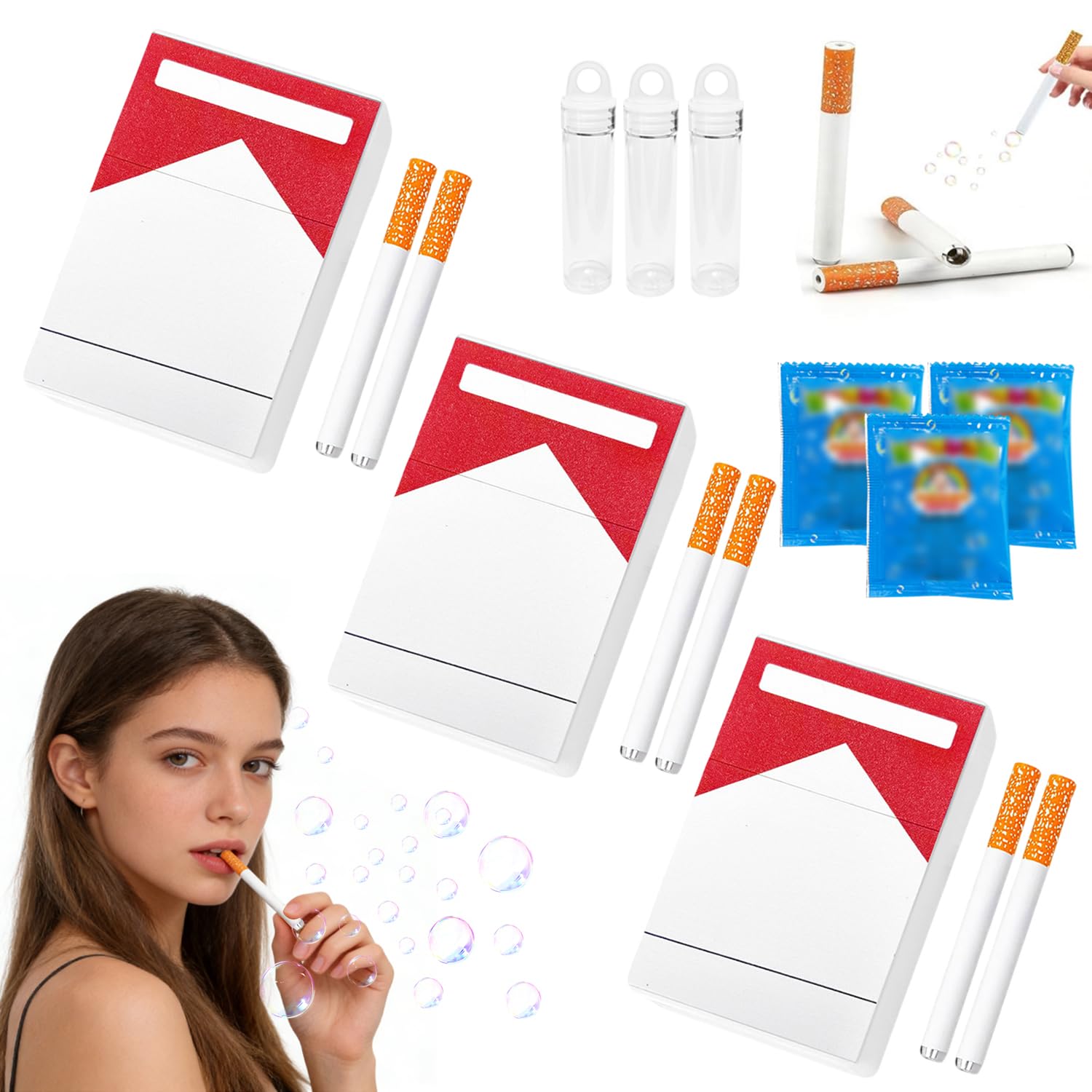 Mini Seifenblasenbläser, 6 Stück Seifenblasenmaschine, Seifenblas Spielzeug, Seifenblasenpistole, Bubble Machine, Mini-Blasen-Blasen-Spielzeug, Bubble Gun Machine, Neuheit Geschenke für Partys - 2