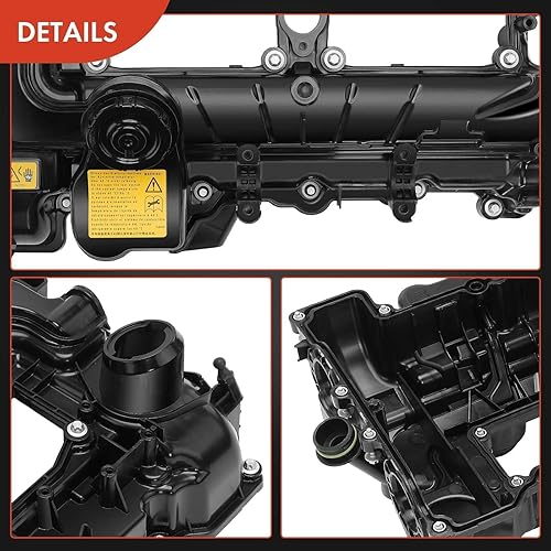 Miniatura 8 de A-Premium Cubierta de válvula de motor con tapa de llenado de aceite, junta y perno compatible con BMW 228i 320i 328i 428i 528i 528i X1 X3 X4 X5 Z4