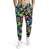 Vintage 80s 90s Men's Sweatpants with Elastic Waistband and Pockets Ideal for Active Wear