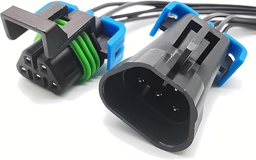 Conector sellado macho y hembra de la coleta de la asamblea del faro de 5 pines compatible con GM Pontiac G6