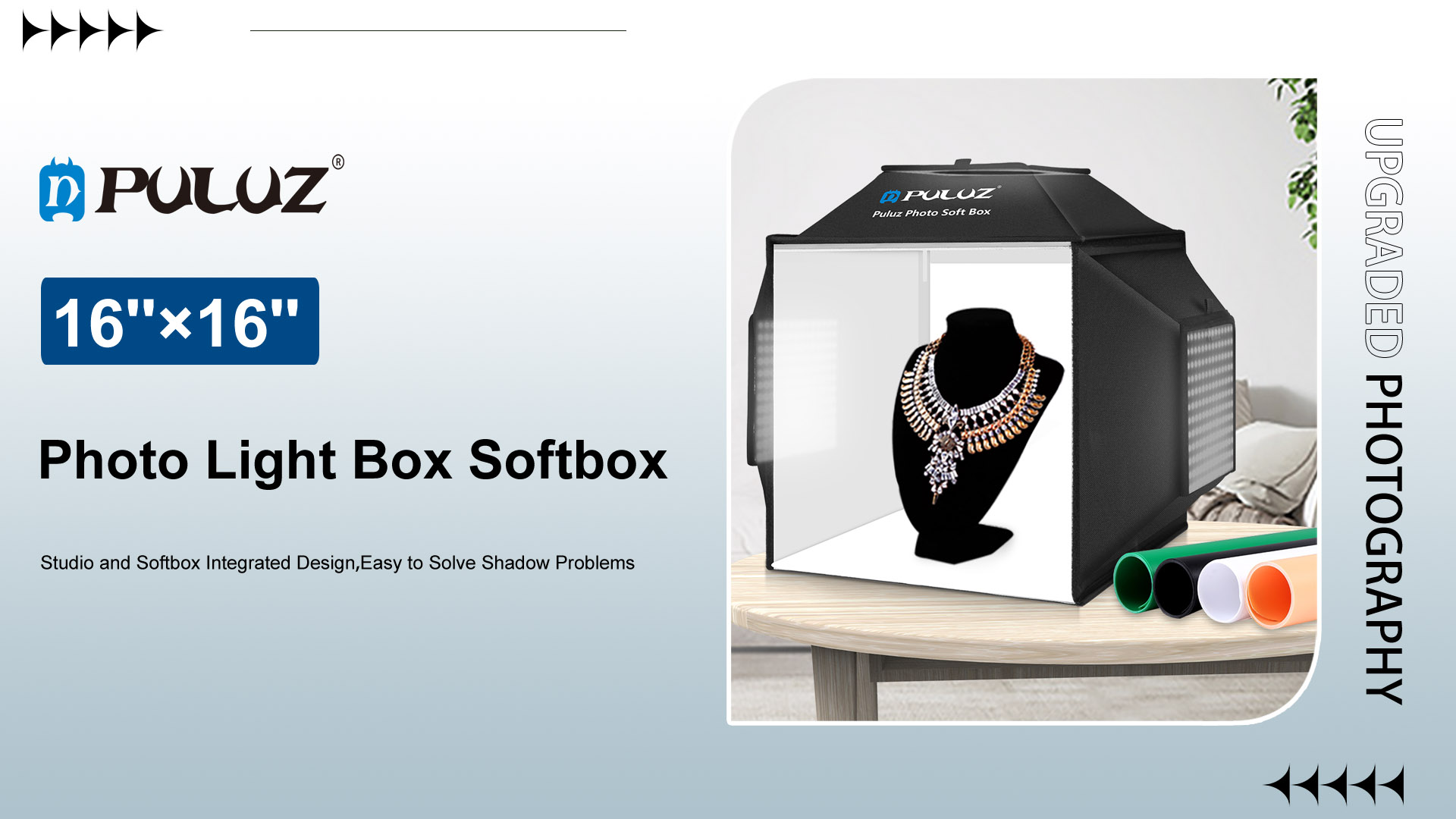 Amazon.com : PULUZ 16''x16'' Photo Studio Light Box, Upgraded