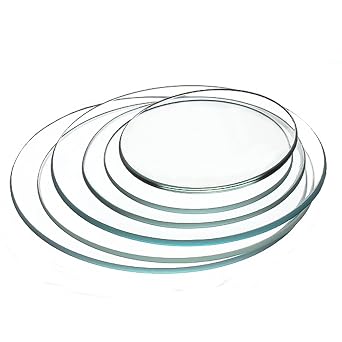 6 Pcs Lab Watch Glass Beaker Cover Set,1 Set Beaker Cover Smooth Edges Chamfered Arc, Watch Glasses in 50mm,70mm,90mm,100mm,120mm,150mm,Diameter Watch Glass, for Laboratory, Transparent.