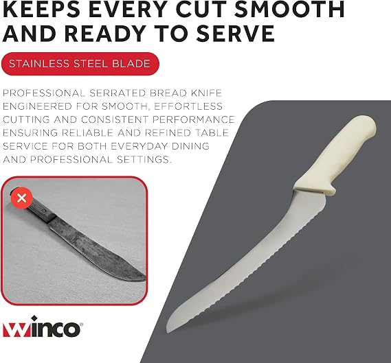 Winco USA KWP-92 Stal Cutlery, White