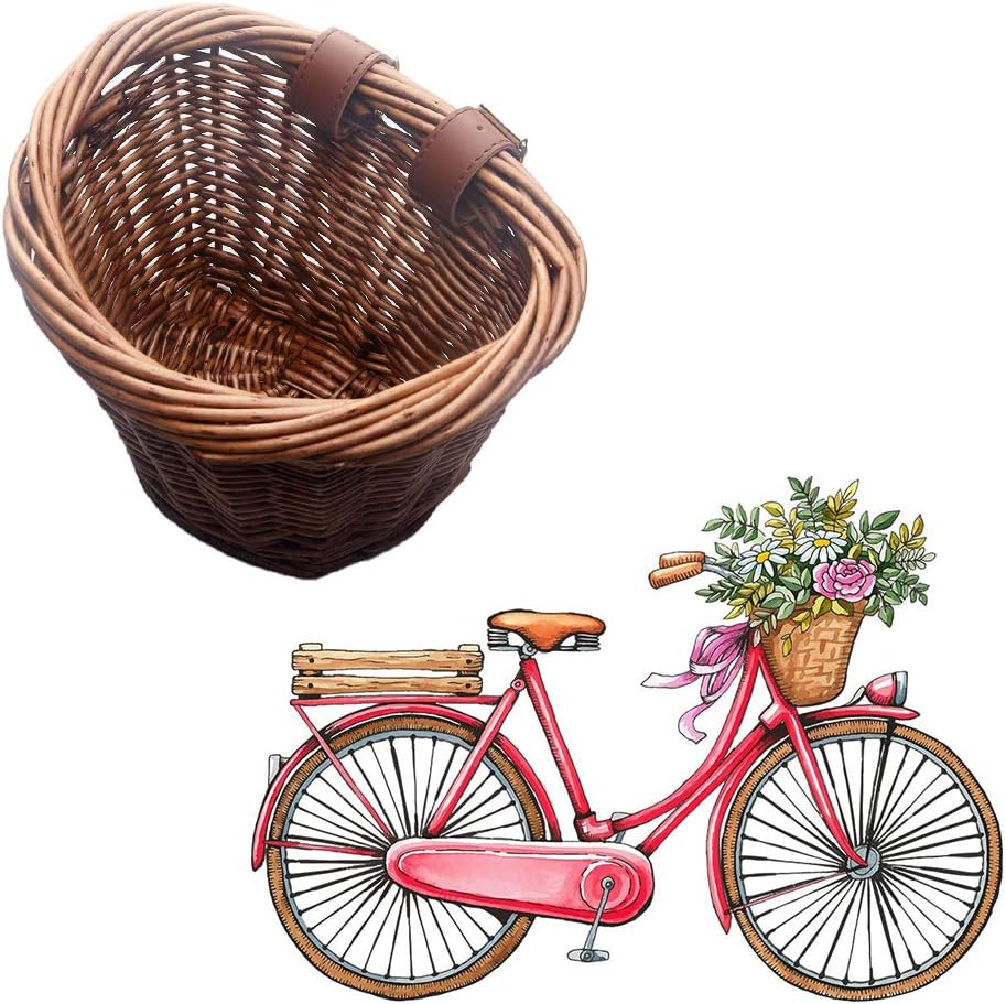 cestino bicicletta beet win un vimini marrone