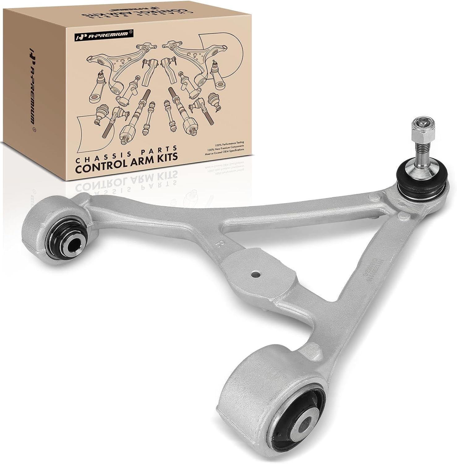 A-Premium Rear Right Upper Control Arm, with Ball Joint & Bushing, Compatible with Jaguar XF 09-15, XJ 11-16, XK XKR 07-09, S-Type 00-08, Ford Thunderbird 02-05, Lincoln LS 00-05