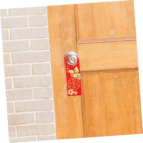 Miniatura 2 de jojofuny 6 unids Xizimen Colgante Chino Boda Porche Signo Hotel Puerta Signo Año Nuevo Bienvenido Festival Primavera Decoración Colgante Manija de