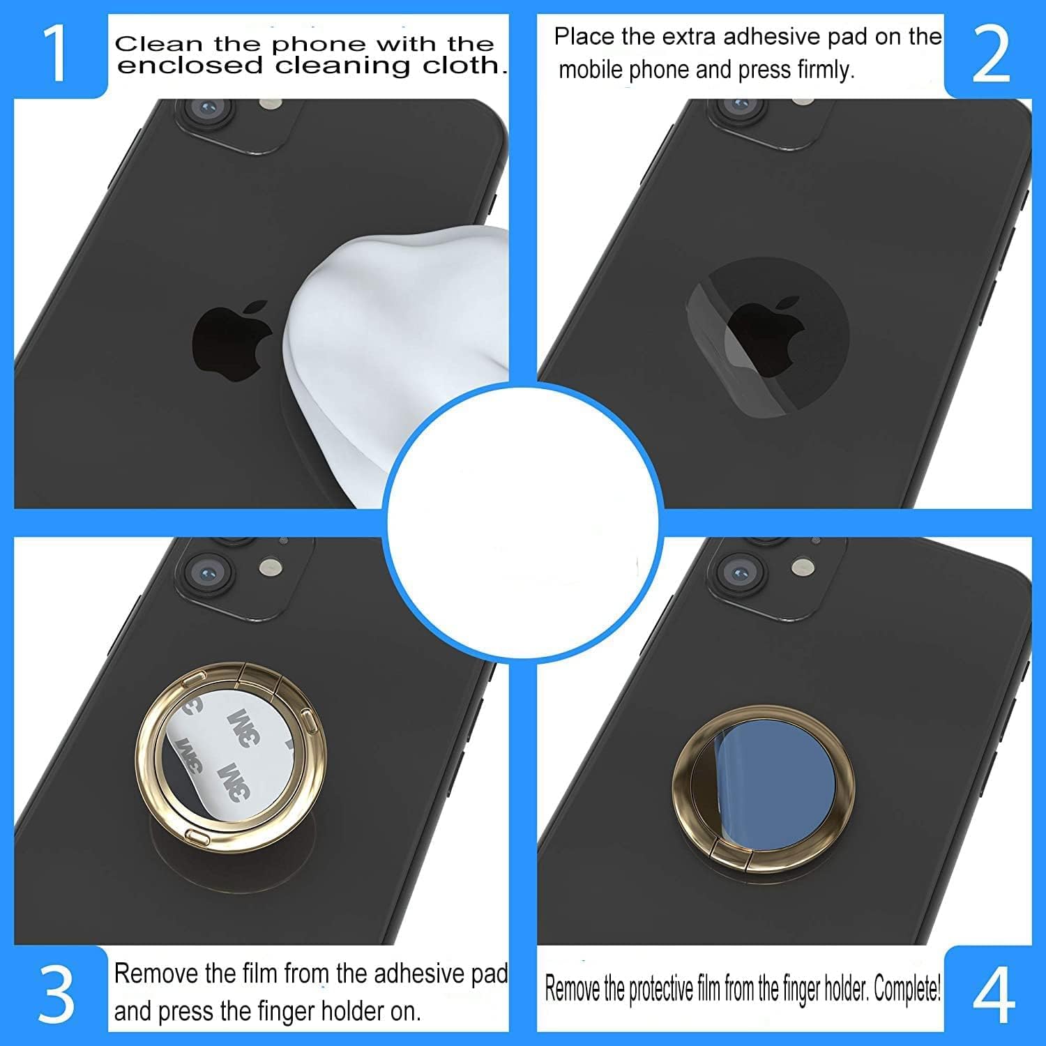 4 in 1] Case Copatible with Blackview A53 Pro/A53 Cover with 3 Pack Tepered Glass Screen
