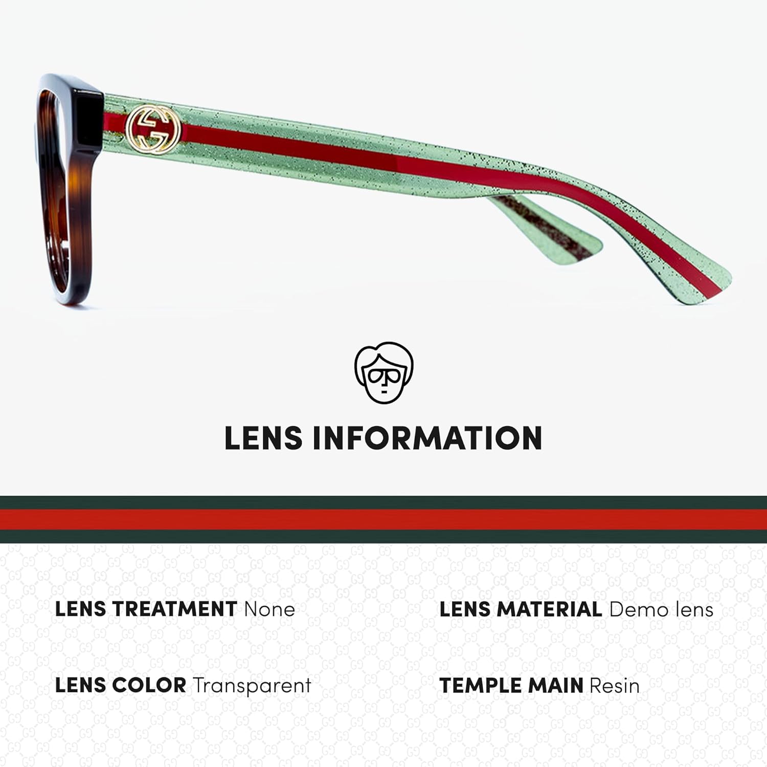 Gucci GG0038ON Designer Fashion Eyeglasses Stylish Square Frame Eyewear with Luxury eSHADES Kit - Embrace Sophistication and Elegance - Image 4