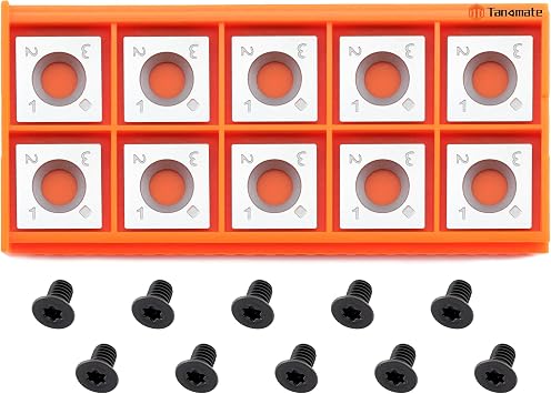 15mm Square Straight Carbide Inserts Cutters15x15x2.5mm with Screws Fits Spiral/Helical Planer Cutter Head Lathe Woodturning Tools.