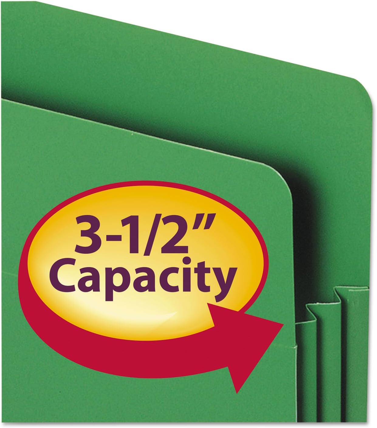 Smead 73500 Exp File Pockets Straight Tab Poly Letter Assorted 4/Box