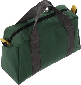 Tool Bag, Heavy Duty Wide Mouth Tool Tote with Large Capacity for Vehicle Maintenance Carpentry Technicians 12 Inch Canvas Tool Storage Bag