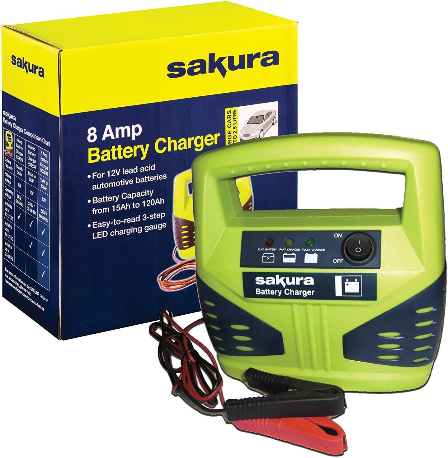 12 Volt 8 Amp Car Battery Charger Up To 2.5L For Citroen Berlingo