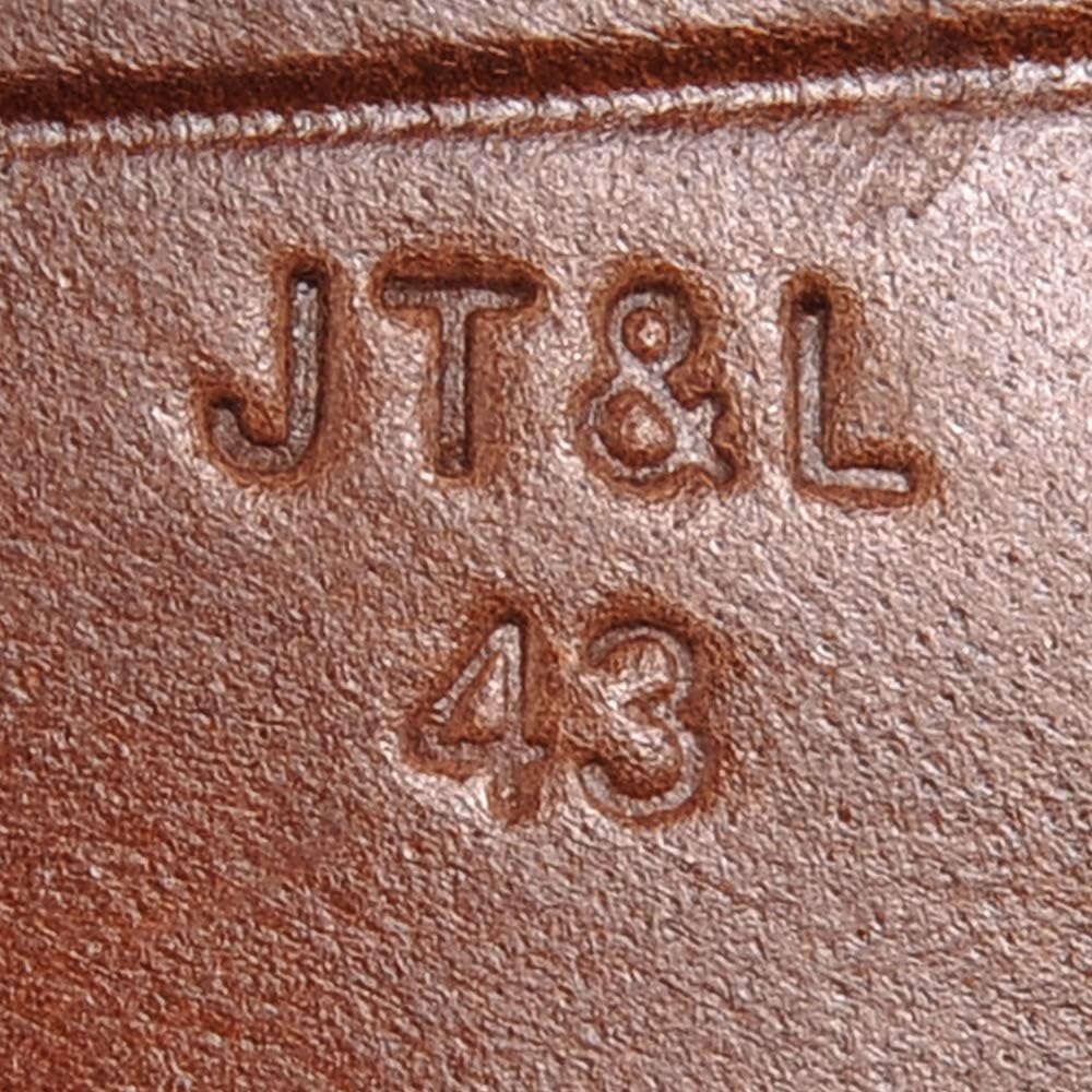 M3 Left Hand Victory Revolver Premium Brown Drum Dyed Leather Tanker Shoulder Holster with Shell Loops Marked JT&L 1943 Holster Only