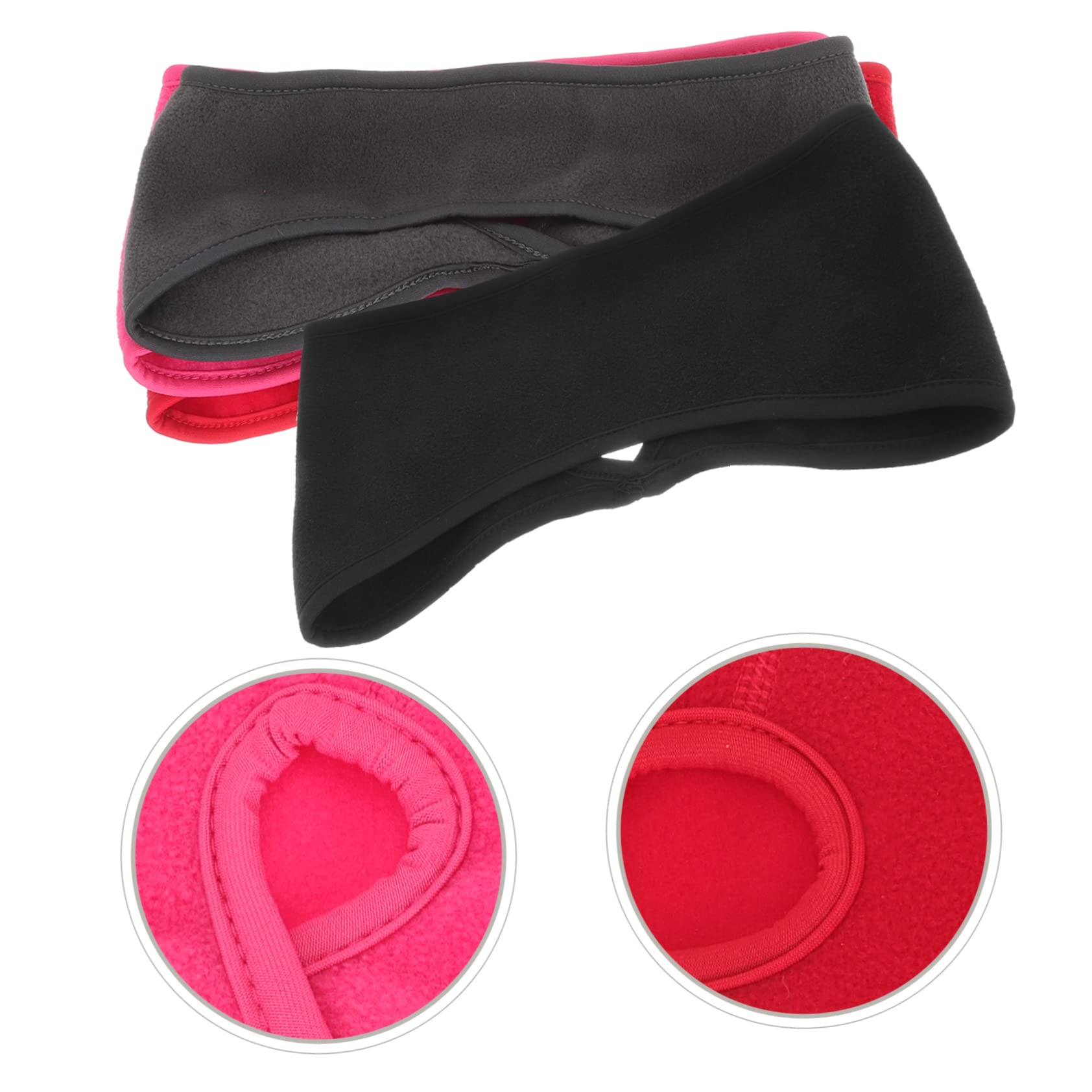SOIMISS 12pièces Bandeaux De Protection Écouteurs Anti-vent Pour Cyclisme Et Course Confortables Et Réutilisables Doublure Polaire
