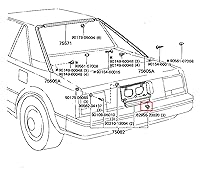 Vista 5 de Rexka Clips de panel de puerta de moldeo trasero para Toyota Pick-Up Pontiac Vibe 62955-20020 GM 94848834
