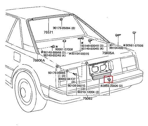 Miniatura 5 de Rexka Clips de panel de puerta de moldeo trasero para Toyota Pick-Up Pontiac Vibe 62955-20020 GM 94848834