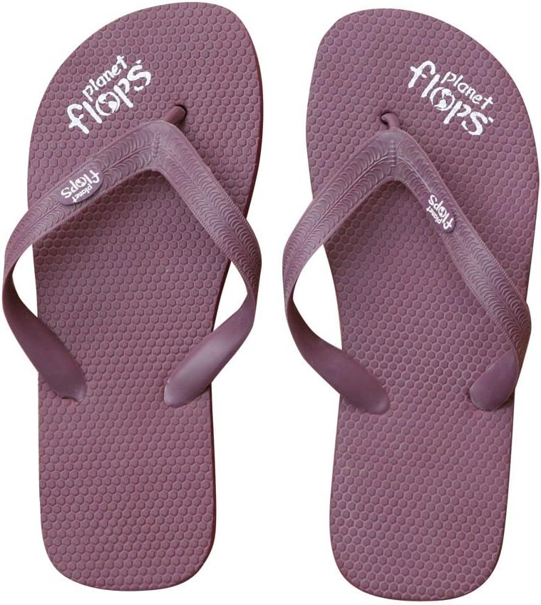 Planet Flops Plum (Purple) Flip-Flops: Incredibly Comfortable, Eco-Chic, Brazilian, Natural Rubber Flip-Flops.