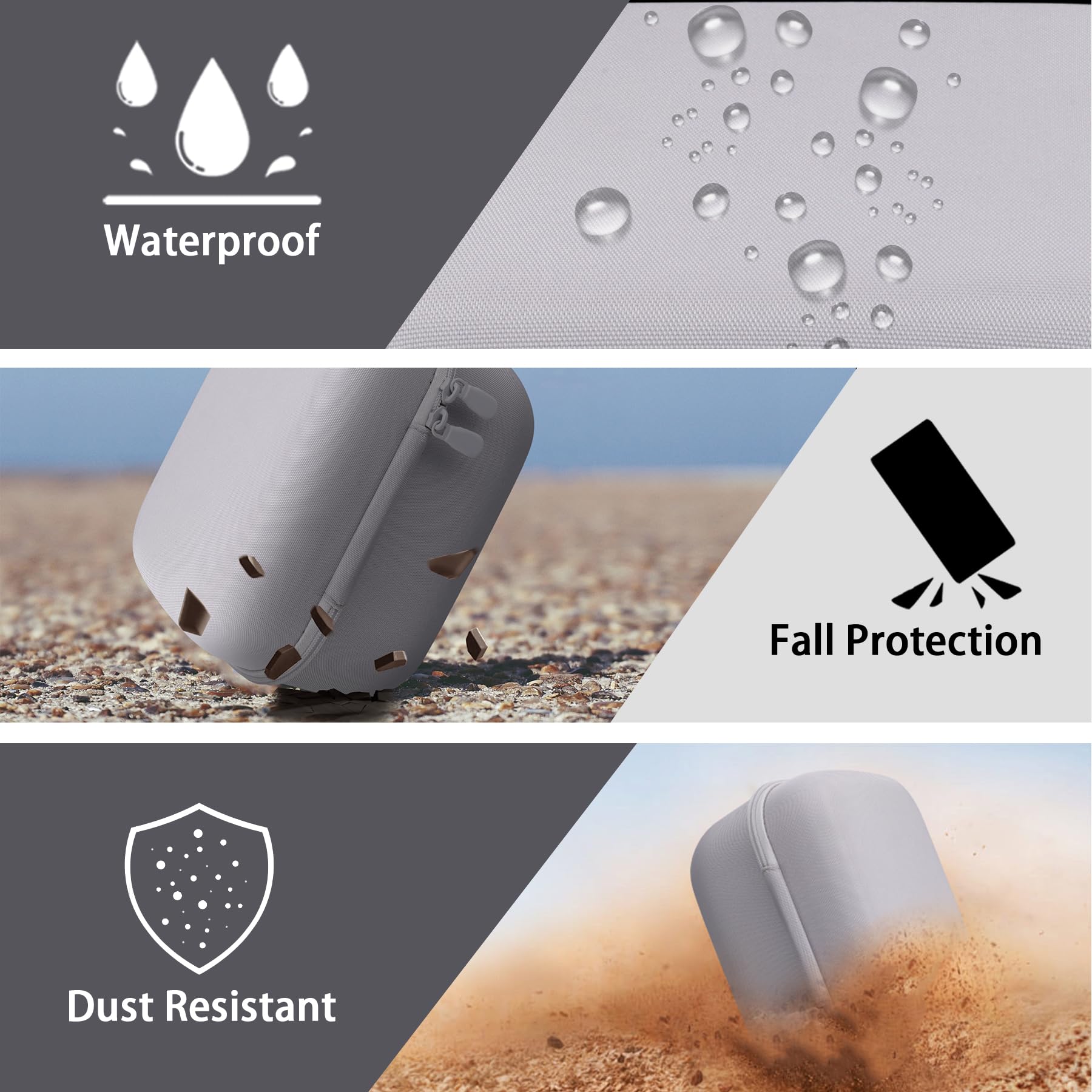 co2CREA Duro Viaggio Caso Copertina per Meta Quest 3S Headset VR