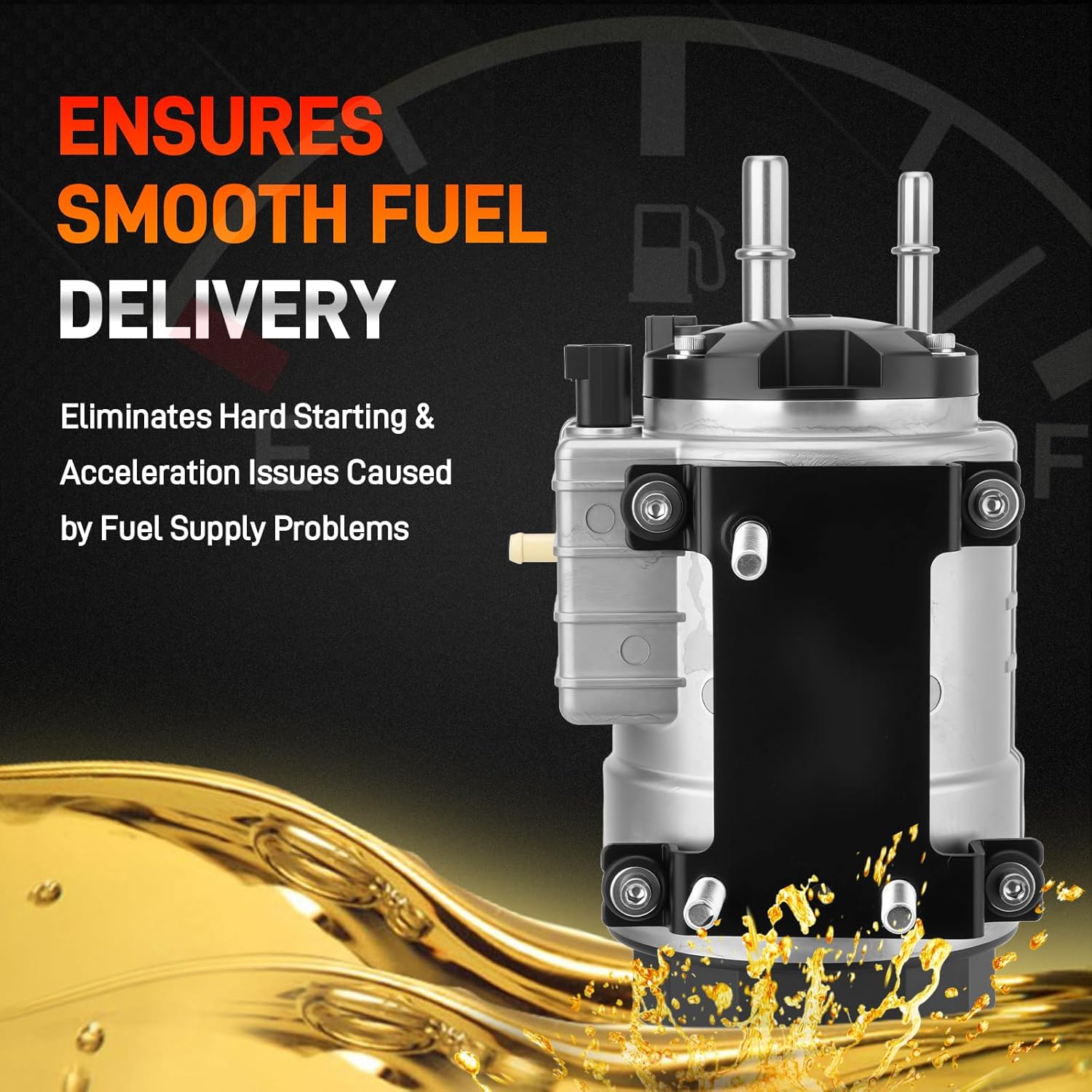 Fuel Pump Assembly with Filter In-Line Compatible with 2008-2010 Ford F-250 F-350 F-450 F-550 Super Duty 6.4L V8 Power stroke Diesel Engine, Replace# 8C3Z9G282A, PFB95