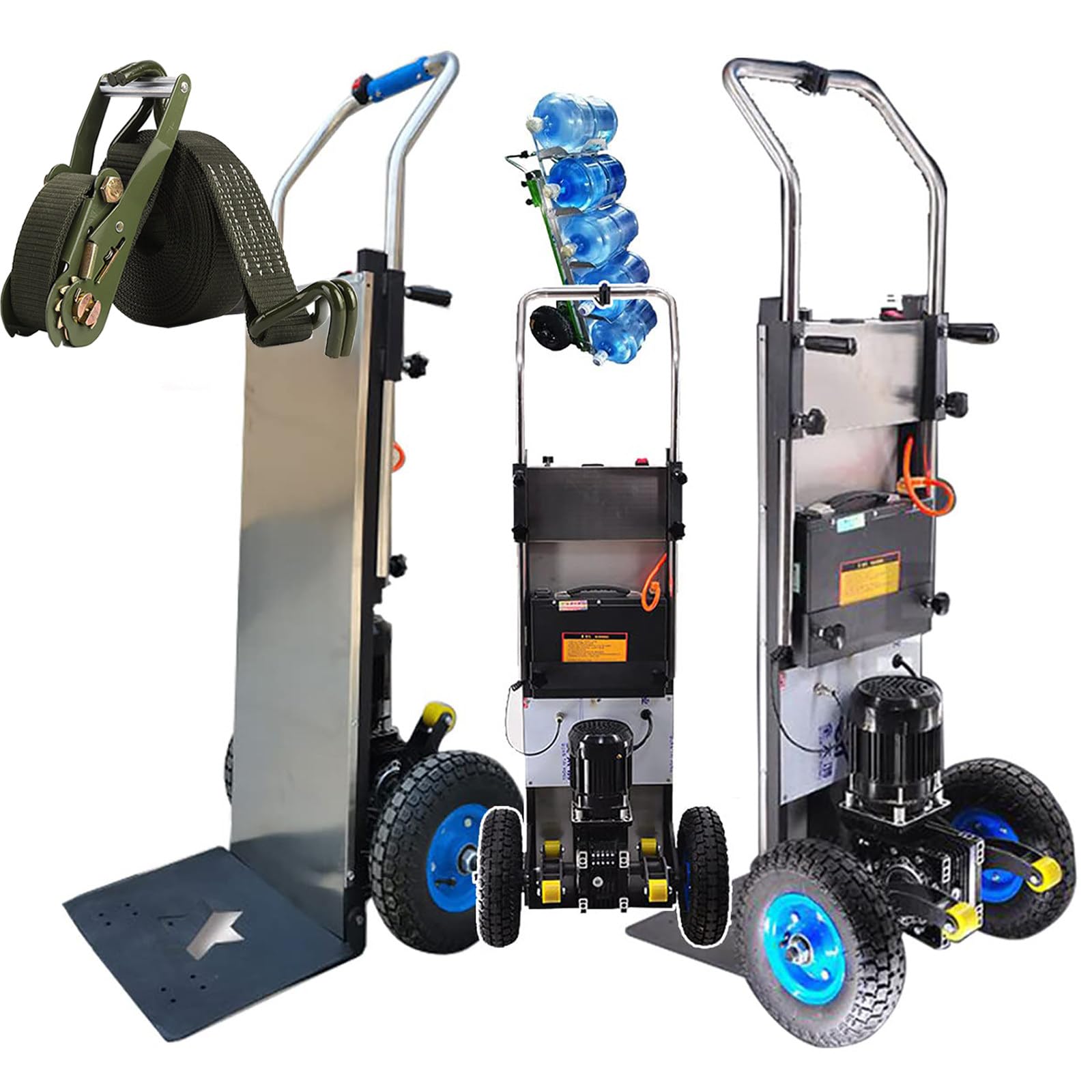 1200W Electric Stair Climber, Heavy Object Handler, Load Capacity: 400Kg, 48V/36Ah Battery, With Telescoping Handle: 45-65 Inches, Good Helper For Up And Down Stairs