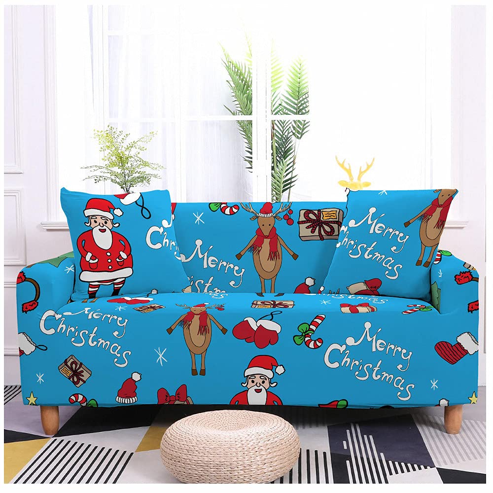 Housse de canapé de Noël pour animaux protectrice et extensible contre les griffures