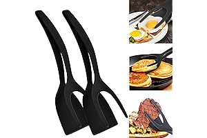 Egg Flipper Spatula Tongs: Revolutionize Your Kitchen with 2-in-1 Grip and Flip