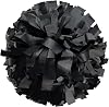 Danzcue 1 Pair 6 Inches Plastic Cheerleading Pom Poms with Dowel Handle