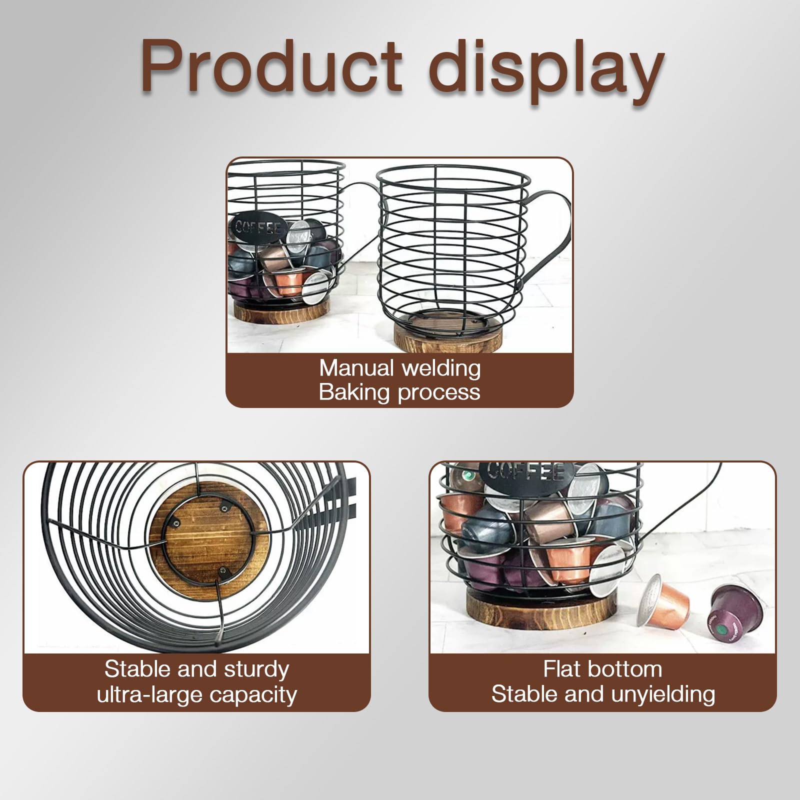 Coffee Pod Holder,Coffee Pod Holders for Counter, Coffee Bar Accessories, Coffee