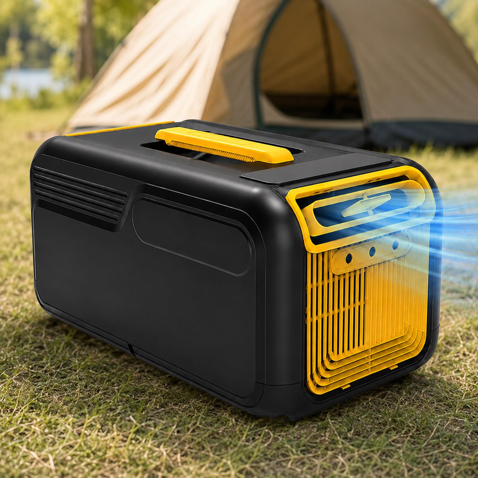 JIYINGHUI 4800 BTU Portable RV Air Conditioner, Heating & Cooling, 4 In 1 Cool-Fan Dry Sleep Modes, Ultra-Quiet with Compressor for RVs, Motorhomes, Campers, Campervans, Trucks, Travel Trailers