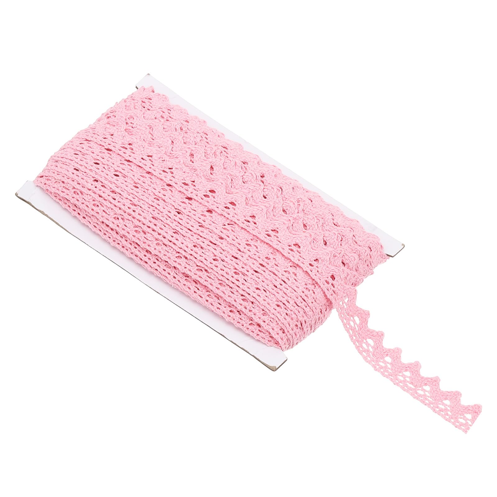Cinta de encaje rosa de 30 yardas PATIKIL tiras de ganchillo de 1.5 cm para costura y manualidades