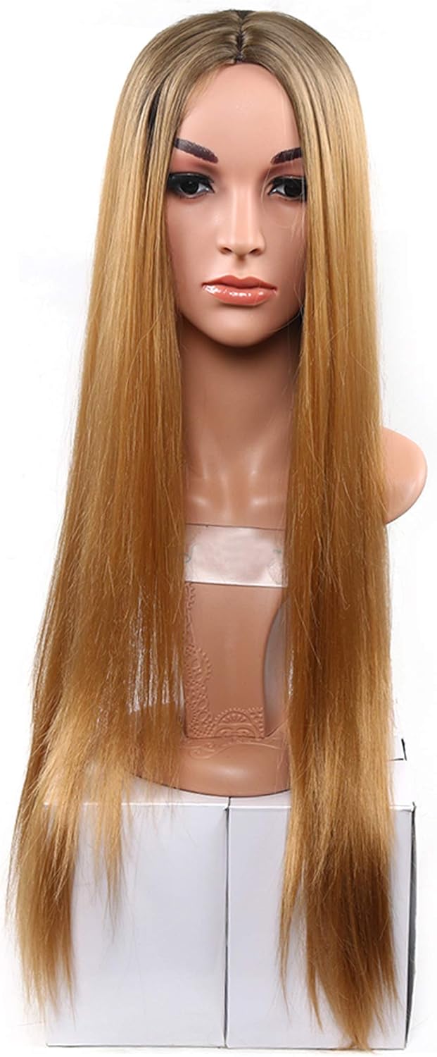 Women's Silky Harajuku Wig Cosplay Straight Remy Hair Long Gradient Colorful Wig