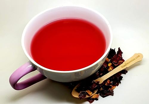 Miniatura 4 de TeaDreamTea (16 onzas) - Cáscara de naranja y hibisco de rosa mosqueta, sin cafeína, rica en vitaminas, bolsa a granel de 16 onzas, 200 tazas, té de