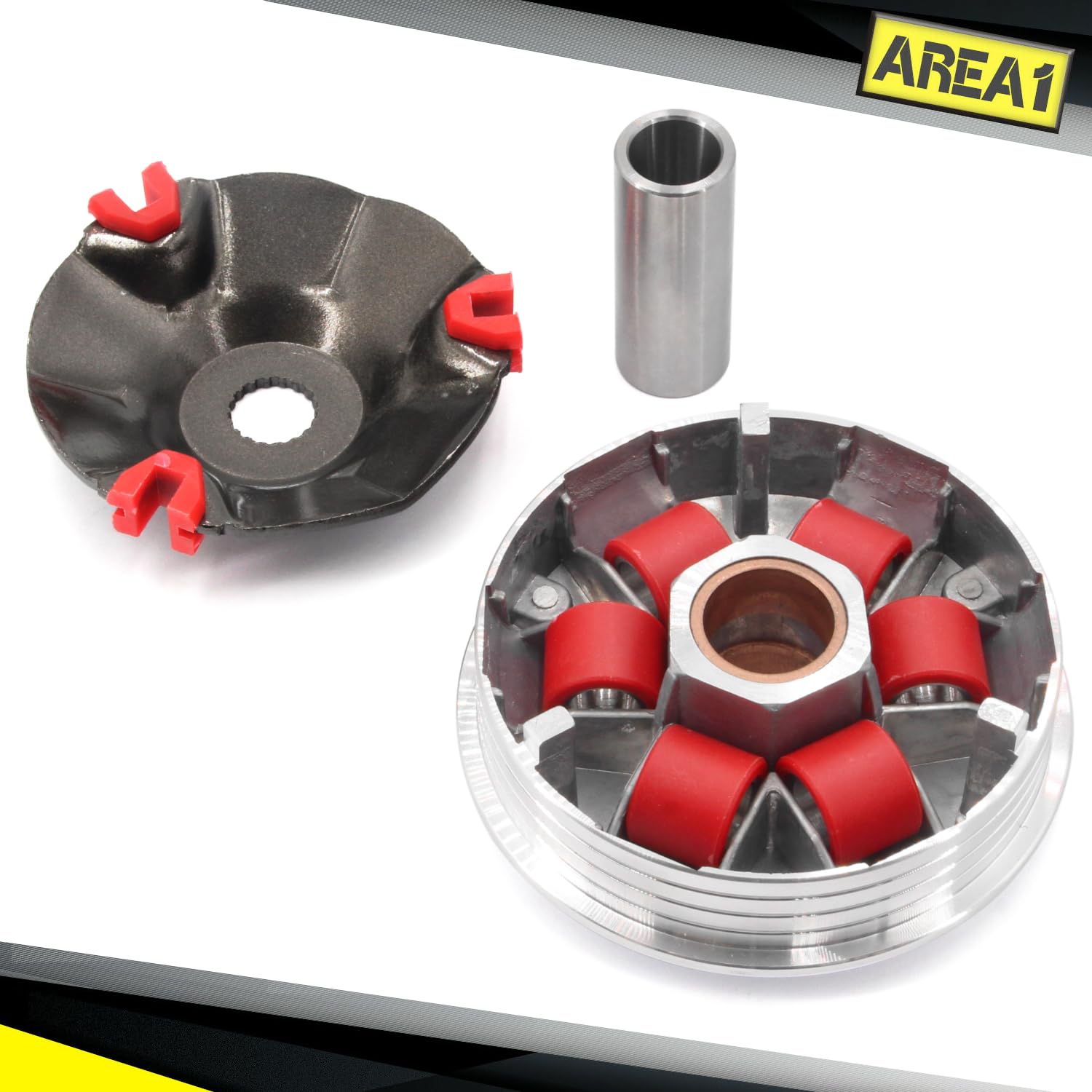 Area1 Tuning Variomatik-Set kompatibel mit Piaggio 50ccm 2Takt TPH Zip NRG mc2 mc3 Power Runner Liberty Free. passend für Aprilia SR 50 R, Sportcity MY Motard kompatibel mit Vespa S Primavera ET2